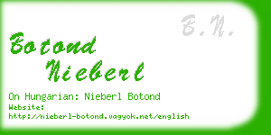 botond nieberl business card